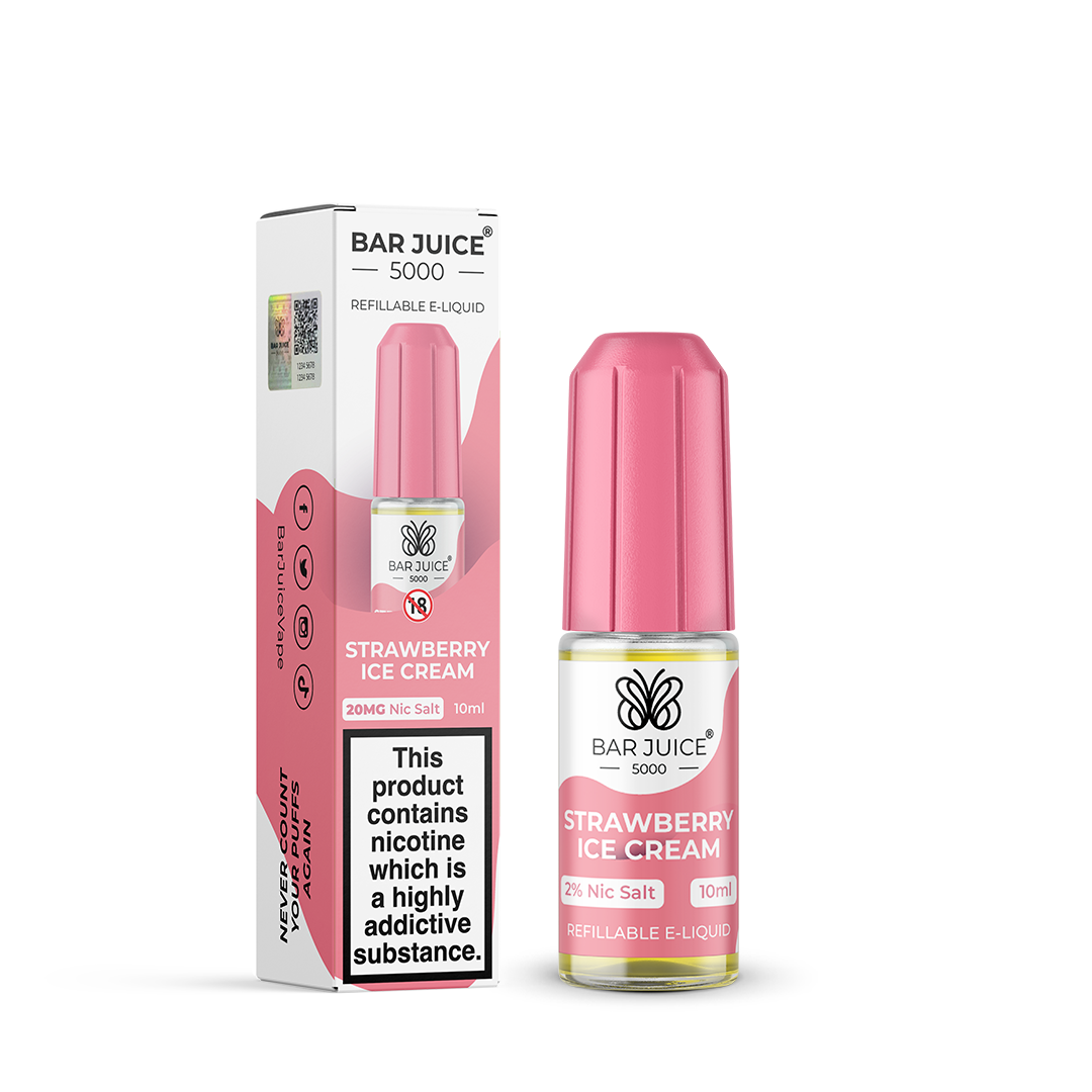 Bar Juice 5000 Strawberry Ice Cream 10ml Nic Salt - 20mg