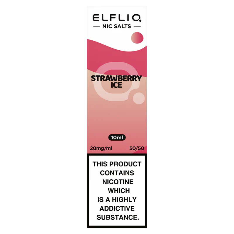 ELFLIQ Official Elf Bar Nic Salt 10ml Strawberry Ice 10mg