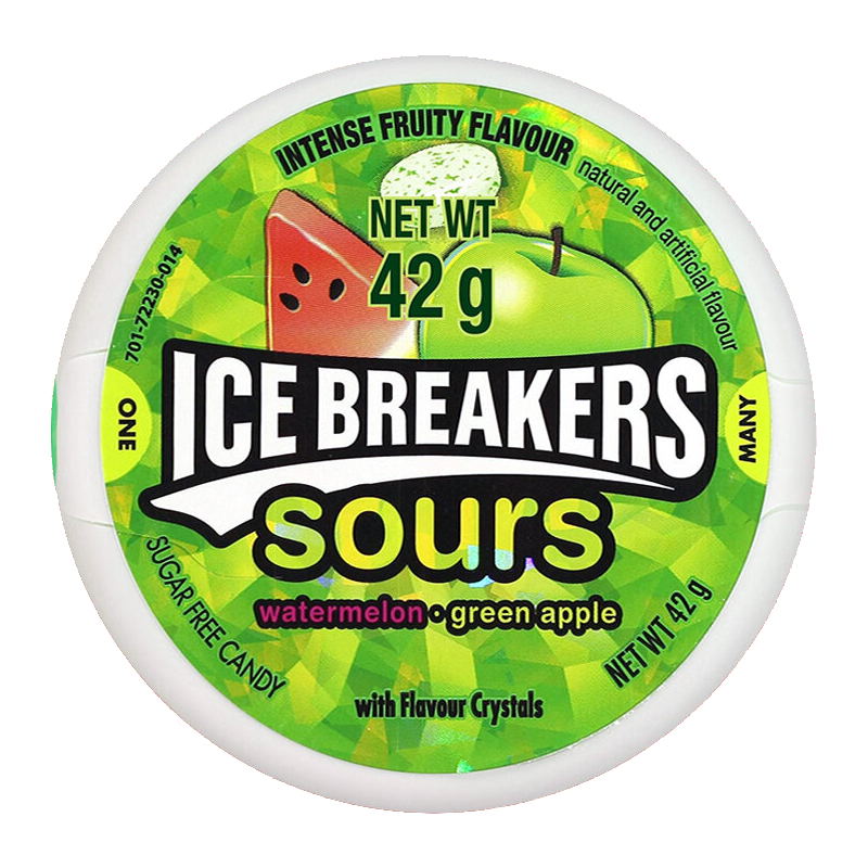 Ice Breakers Sours Watermelon & Green Apple 1.5oz (42g) - 8CT